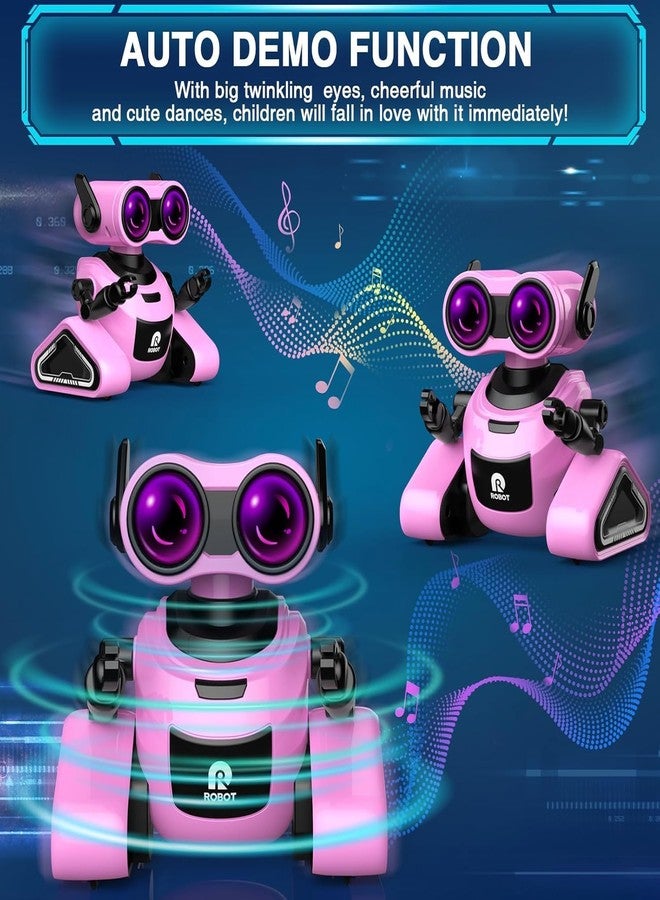Brighterbee ألعاب روبوت Brighterbee للبنات مع ملصقات ثلاثية الأبعاد للأطفال من 3 إلى 5 سنوات، ألعاب عيد الفصح للأطفال، لعبة روبوت تعمل بجهاز تحكم عن بعد مع موسيقى وعيون LED بأربعة ألوان، تغني وترقص، هدية عيد ميلاد للأولاد والبنات - Image 5